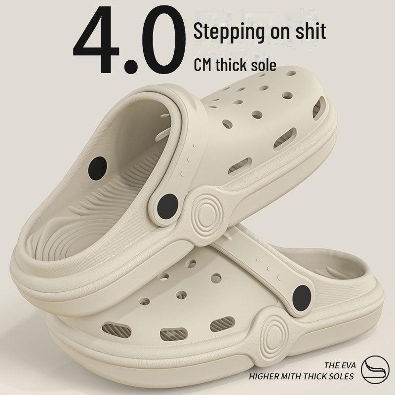 Летние легкие нескользящие сандалии с закрытым носком для женщин и мужчин - мягкая подошва для отдыха на природе и пляжа