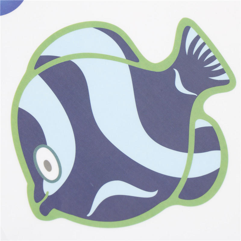 Сделай сам Рыбы Водный Мурал Наклейки на стену Декали Туалетная комната Домашний декор Виниловое искусство ARI