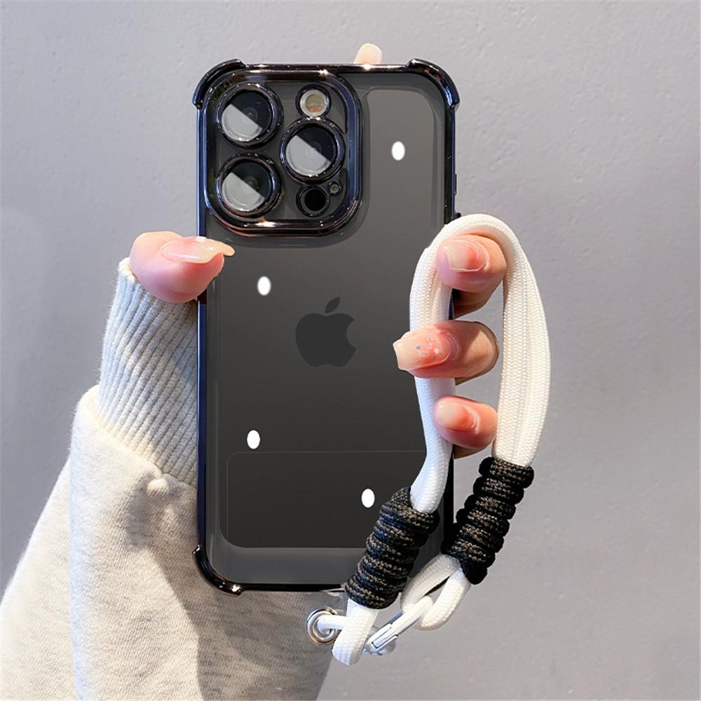 Роскошный противоударный чехол для телефона с ремешком для Huawei Nova 13 Pro 12 11 10 9 8 7 6 5 Pro SE Мягкий силиконовый прозрачный бампер с задней крышкой