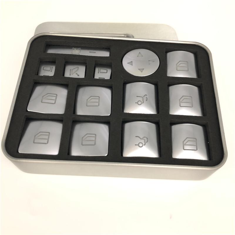 Наклейка на кнопку подъема оконного стекла автомобиля для Mercedes Benz ABCE GLA CLA GLK GL ML GLE