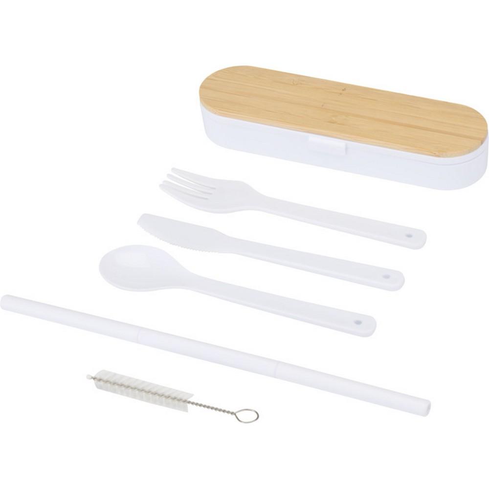Floso Bamboo Lid Plain Cutlery Set