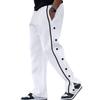 Sports Row Button Men's Casual Trousers Spring and Autumn Models Loose Straight Drawstring Large Size Trousers Men