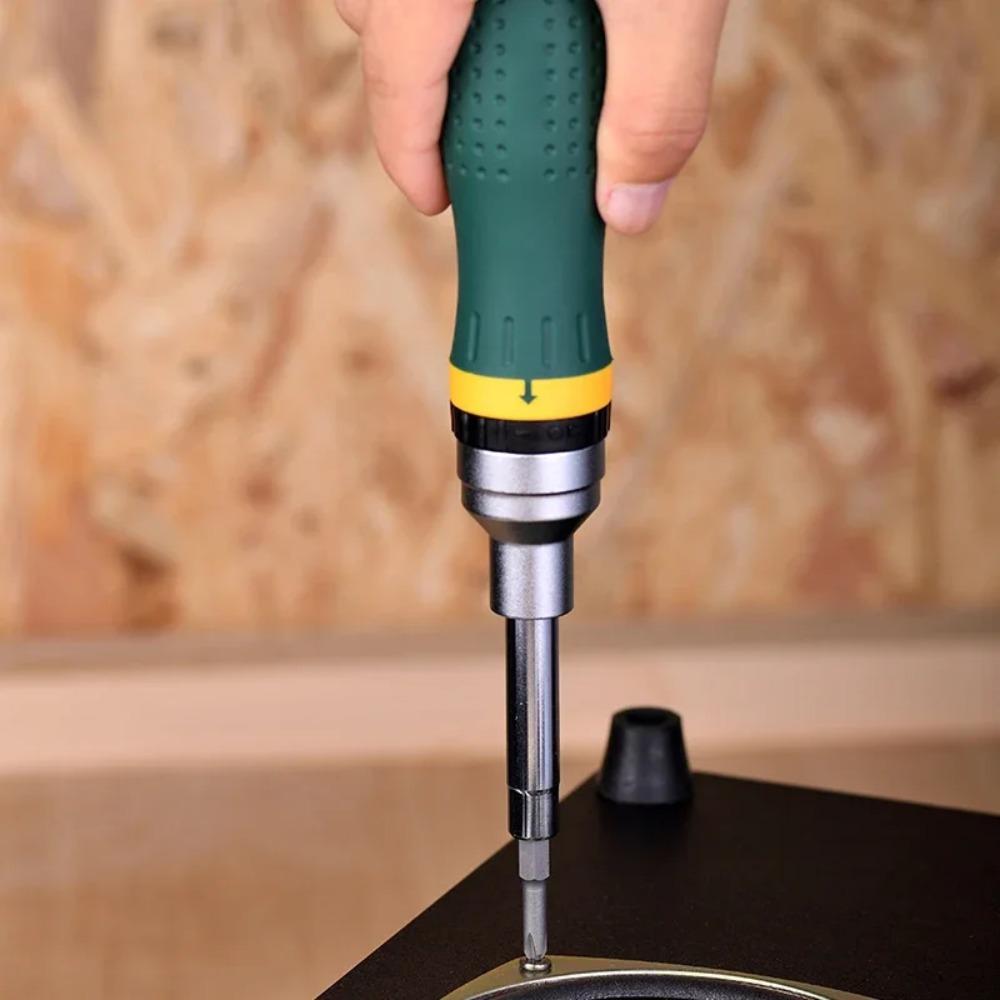 Набор сменных отверток-трещоток 19 в 1 с 8 двухсторонними битами, двухсторонняя трещотка, многофункциональный инструмент для ремонта