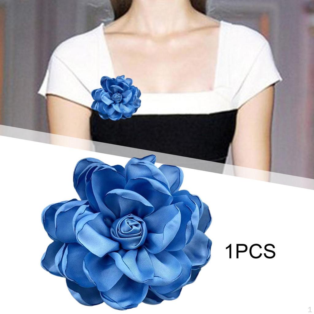 Цветочная брошь, заколка для волос, булавки для лацкана, аксессуары для волос для банкета, одежда для танцев