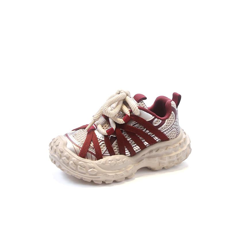 Детские кроссовки для мальчиков, массивные, нескользящие, кроссовки для девочек, модные, сетчатые, дышащие, детские, повседневные, школьные, баскетбольные, универсальные