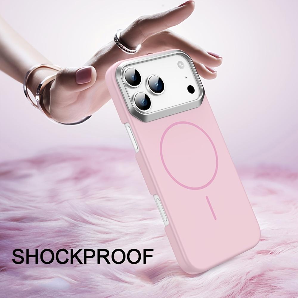 Металлический Чехол для Телефона с Магнитом и Камерой для For Iphone 17 13 14 1Plus 16 16 Pro Max 17Air Беспроводная Зарядка Для Чехол