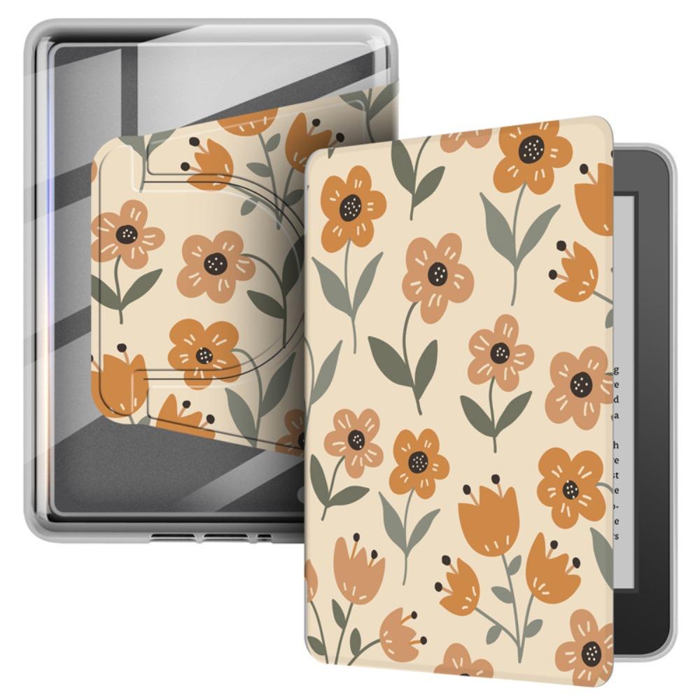 Чехол для электронной книги с функцией автоматического включения/выключения, регулируемая акриловая подставка-обложка, различные узоры для Kindle Paperwhite 5 (11-е поколение 2025) 6,8 дюйма