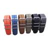 Dense Waffle Pure Nylon NATO Strap with Gunmetal Sandblasted Buckle - Waterproof Military One-Piece Watch Band