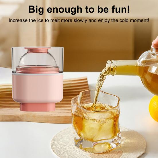 Силиконовая сферическая форма для льда, легкосъемная круглая форма для хоккея с крышками, медленно тающие сферические льдогенераторы для коктейлей из виски и бурбона