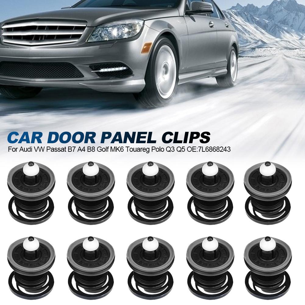 10 шт. 7L6868243 для VW Passat B7 A4 B8 Golf MK6 Touareg Polo Q3 Q5 автомобильная дверная обшивка панель зажимы для карт заклепки крепеж