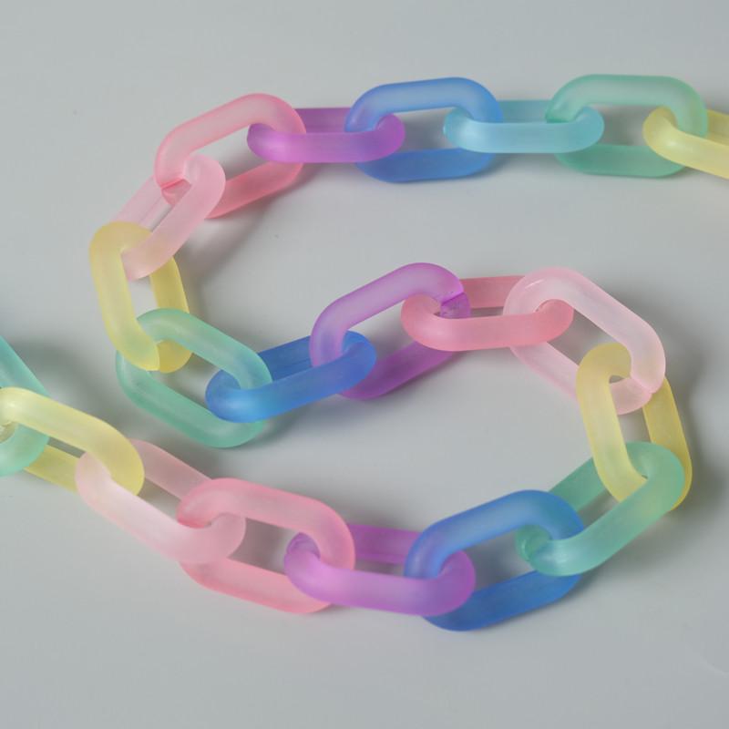 Новый аксессуар для цепочки для телефона, съемные детали, неоновые конфеты, матовый чехол через плечо из смолы, милый ремешок, чехол для телефона, цепочки, акриловый ремешок на плечо, подвесная цепочка