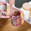 4 шт. стеклянных банок, контейнер для хранения продуктов, баночки для специй с бамбуковой крышкой и ложкой, банки для хранения чая, кофе, сахара, маленькая канистра 550 мл