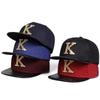 Letter K Metal Label Decoration Baseball Cap Men Snapback Hat Outdoor Sun Protection Flat Caps Designer Hats Trucker Hat