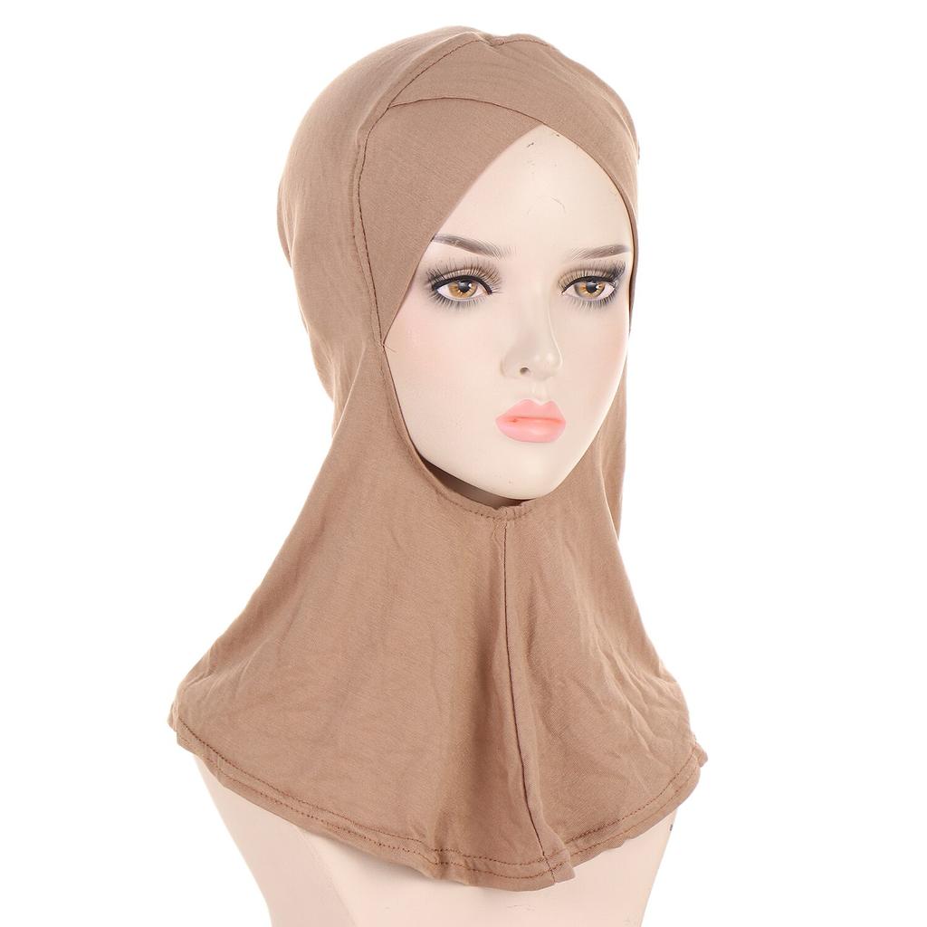 Крест на лбу мусульманских женщин с полным покрытием, внутренняя шапка хиджаба