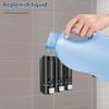 3 Chamber Shampoo Dispenser Refillable Liquid Soap Dispenser Wall Mounted Bottle Bathroom Containers  for Shower Home Hotel SPA
