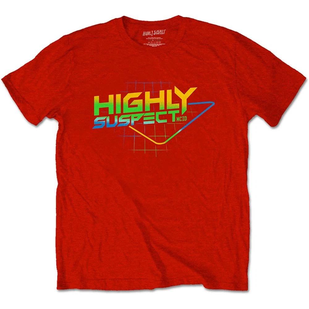 Men's Highly Suspect Gradient Type Slim Fit T-shirt Medium Red