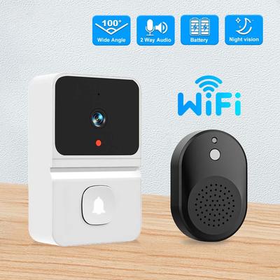 WiFi Видеокамера Визуальный Умный Дверной Звонок Ночное Видение Облачное Хранилище Беспроводной Домашний Дверной Звонок Безопасность Звонок