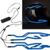 Motorcycle LED Night Riding Signal Helmet EL Cold Light 4Mode Led Bike Helmet Light Strip Decoration Kit Bar Accessories