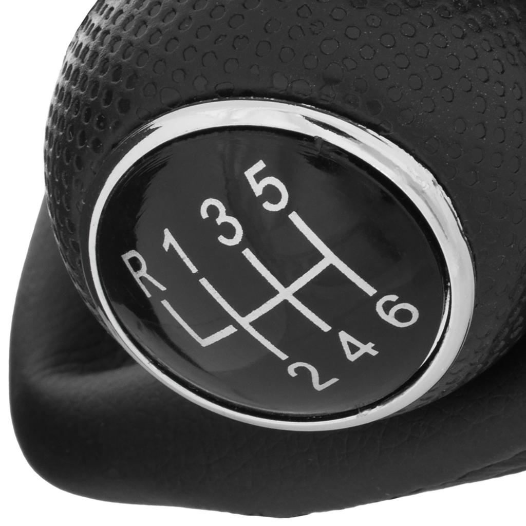 VW Golf IV 98-05 BLACK 6 SPEED GEAR SHIFT KNOB + 23MM HOLE