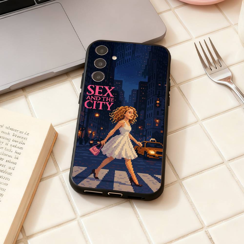 Sex And The City phone Case For Samsung Galaxy A73,A72,A71,A70,A53,A52,A51,Others Soft Black Shell