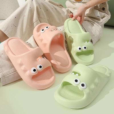 Мягкие тапочки с толстой подошвой, женские летние милые домашние домашние тапочки с толстой подошвой, противоскользящие сандалии для купания в ванной, уличная одежда для пары