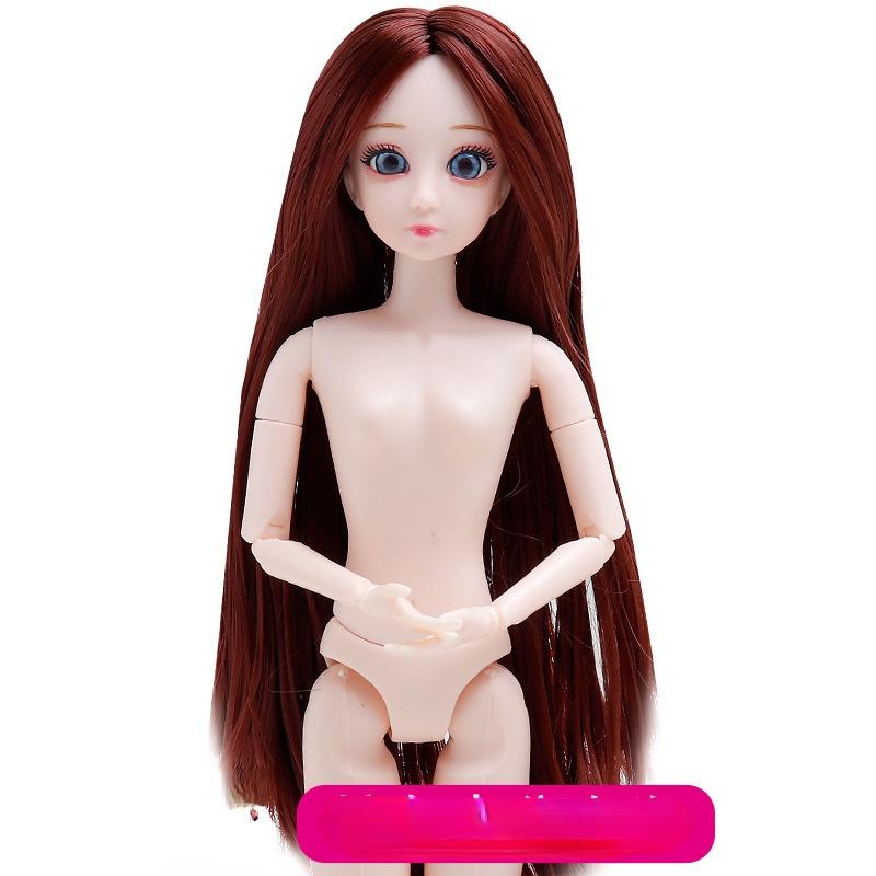 30 см 26-шарнирная кукла для девочек, обнаженные части тела, куклы с волосами, детские игрушки, 26-шарнирная кукла для девочек