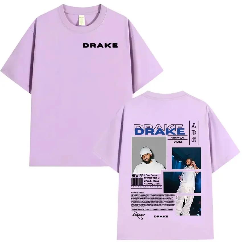 Rapper Drake Tour 2025 Album Graphic T Shirt Unisex Hip Hop Gothic Short Sleeve Tshirt Unisex Summer Oneck Cotton Tees Streetwear