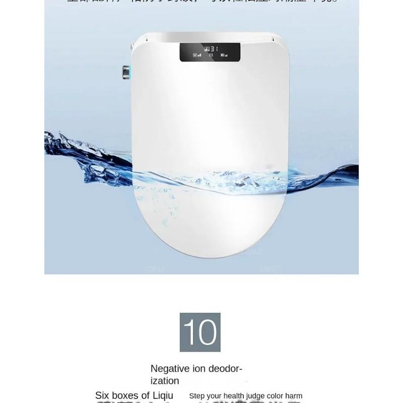 Ecofresh Square Smart Toilet Seat Cover - Electronic Bidet with Heating, Cleaning & Drying for Bathroom