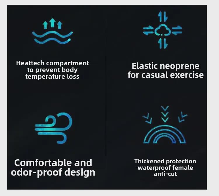 Профессиональный зимний костюм для дайвинга и рыбалки толщиной 3 мм — теплый, морозостойкий двухкомпонентный костюм для подводного плавания и защиты от медуз