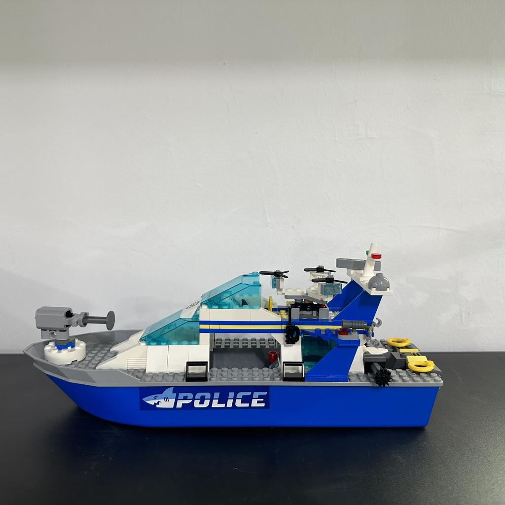 276 шт. городская серия морской скоростной катер полицейский патрульный катер строительные блоки акула подводная лодка модель кирпичи DIY игрушки для детей подарки