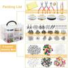1Set Jewelry Making Supplies Kit Jewelry Making Tools Kit Includes Beads Wire for Bracelet and Pearl Beads Spacer Beads Jewelry Plier