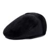 Mink Hair Forward Hat Men's Autumn and Winter Cap Grandpa Casual Versatile Velvet Thermal Hat