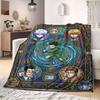 Hunter×Hunter Smart 2D Cartoon Flannel Blanket, Printed Pattern for Couch, Soft Home Decor Travel Throw Mat_LIAN