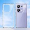 WANLONFENG MF Series for Xiaomi Redmi Note 13 Pro 4G/Poco M6 Pro 4G Case TPU+Acrylic Clear Phone Cover with Tempered Glass Film