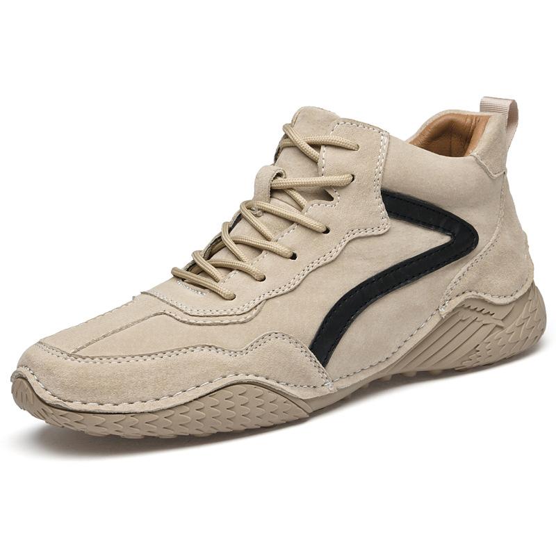 Autumn and Winter Men's Shoes High-Top Shoes Versatile Sports Leather Casual Men's Shoes