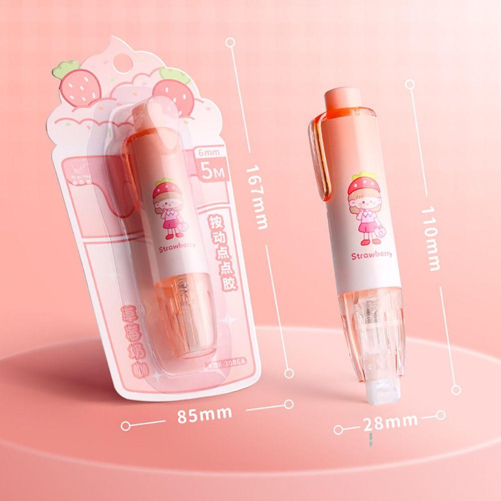 DIY Scrapbooking Glue Tape Pen Shape Roller Glue Tape High Quality Dot Glue Student Stationery