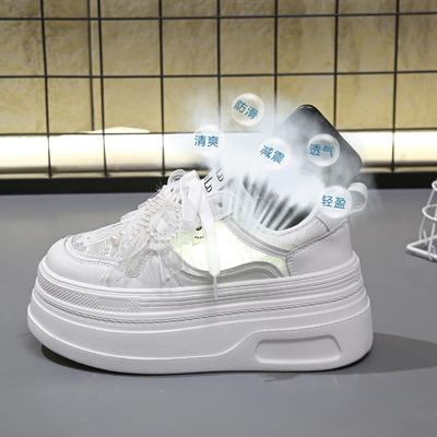 Модная дышащая обувь Женские мокасины на танкетке Баскет 2025 Повседневные кроссовки Дизайнерский бренд Роскошные женские клоги Платформа Теннис Натуральная кожа