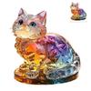 Красочные кошачьи миниатюрные украшения Акриловые котята Стоячие украшения Подарки