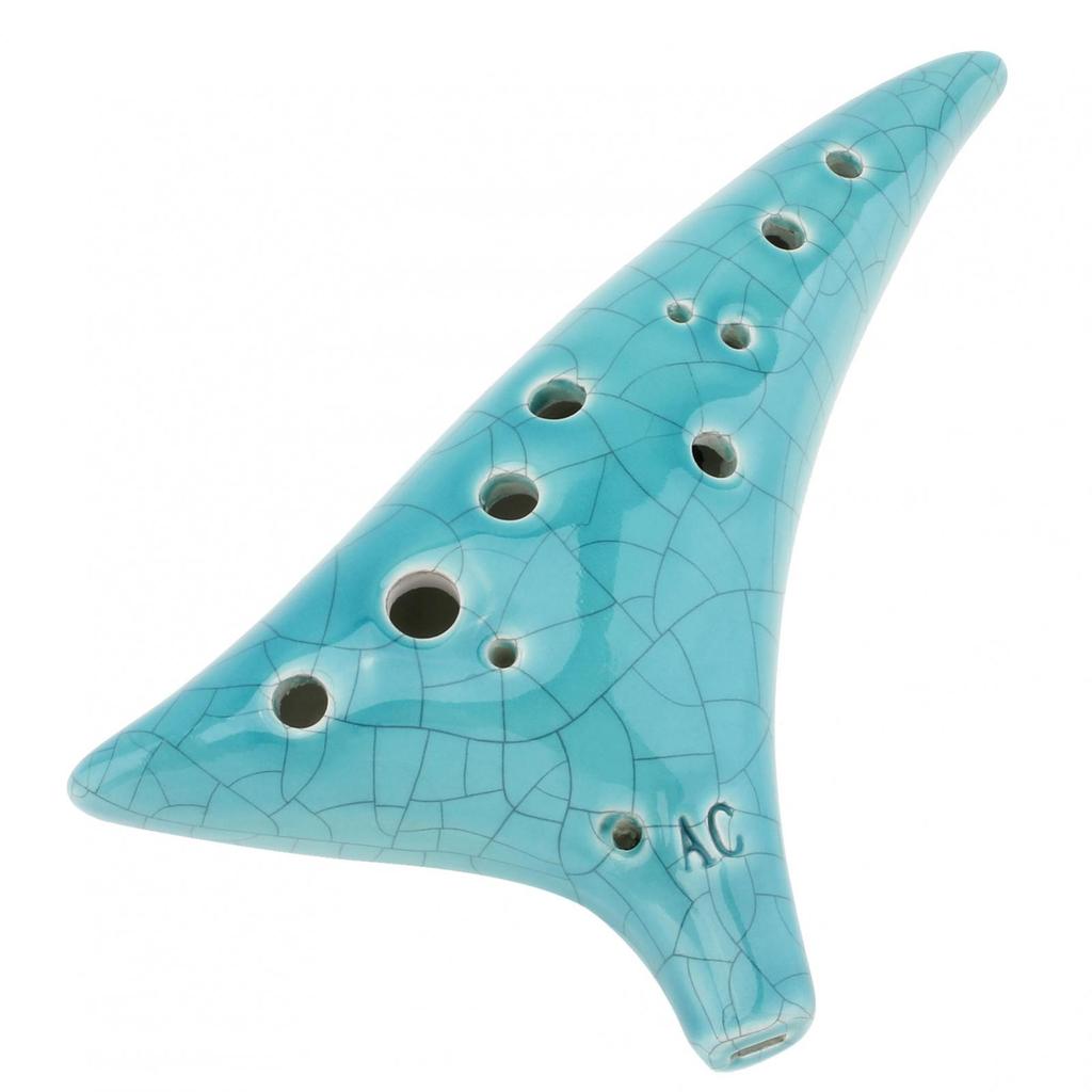 Керамическая окарина Alto ToneC с 12 отверстиями и сумкой для переноски со шнуром для песенника, хороший подарок, музыкальный инструмент для начинающих