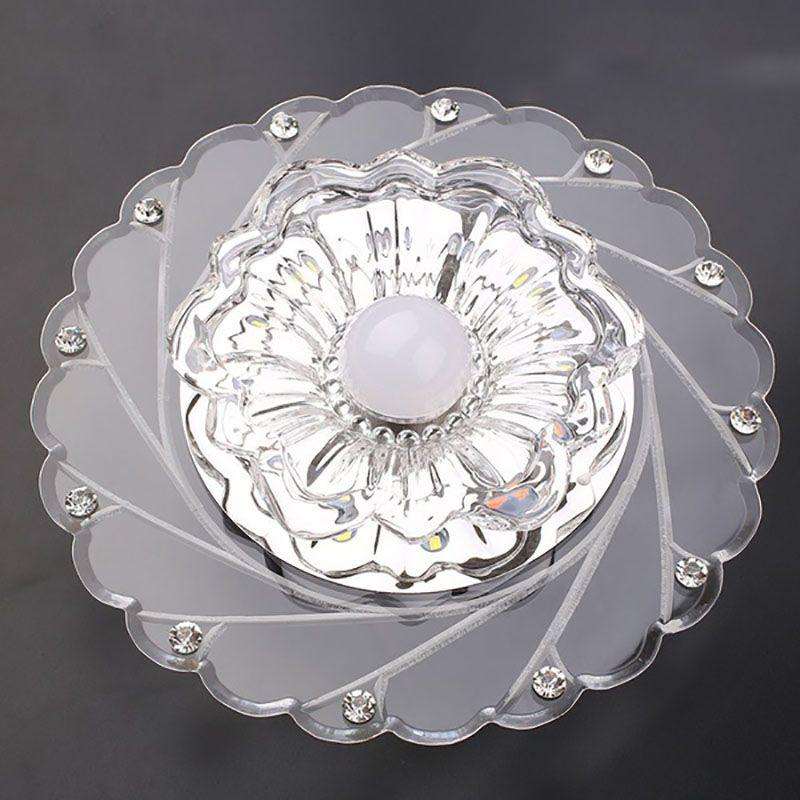 Modern Crystal Led Saving Bright Ceiling Light Lamp Fixture Chandelier 3w