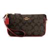 Coach Nolita 19 Классическая Сумка-Клатч на Запястье и Плечо из Канвы с Монограммой и Кожи Женские Сумки Темно-Коричневый C3308-IMRVQ