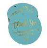 Inkdotpot Pack Of 100 Real Gold Foil Paper Tags Thank You For Celebrating The Bride To Be Bridal Shower Favor Hang