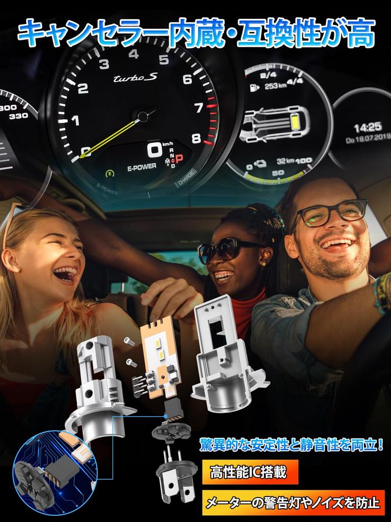 Светодиодная фара Briteye для автомобилей, H4, переключение ближнего/дальнего света, новый стандарт техосмотра транспортных средств, светодиод H4