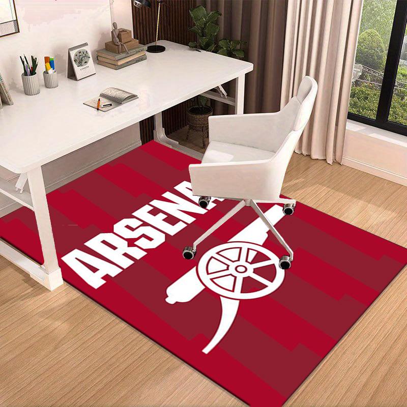 Arsenal Football Club Crest Area Rug for Office, Chair Rug, Decorative Carpet Livingroom Mat, Large Size Fan gifts Christmas gifts