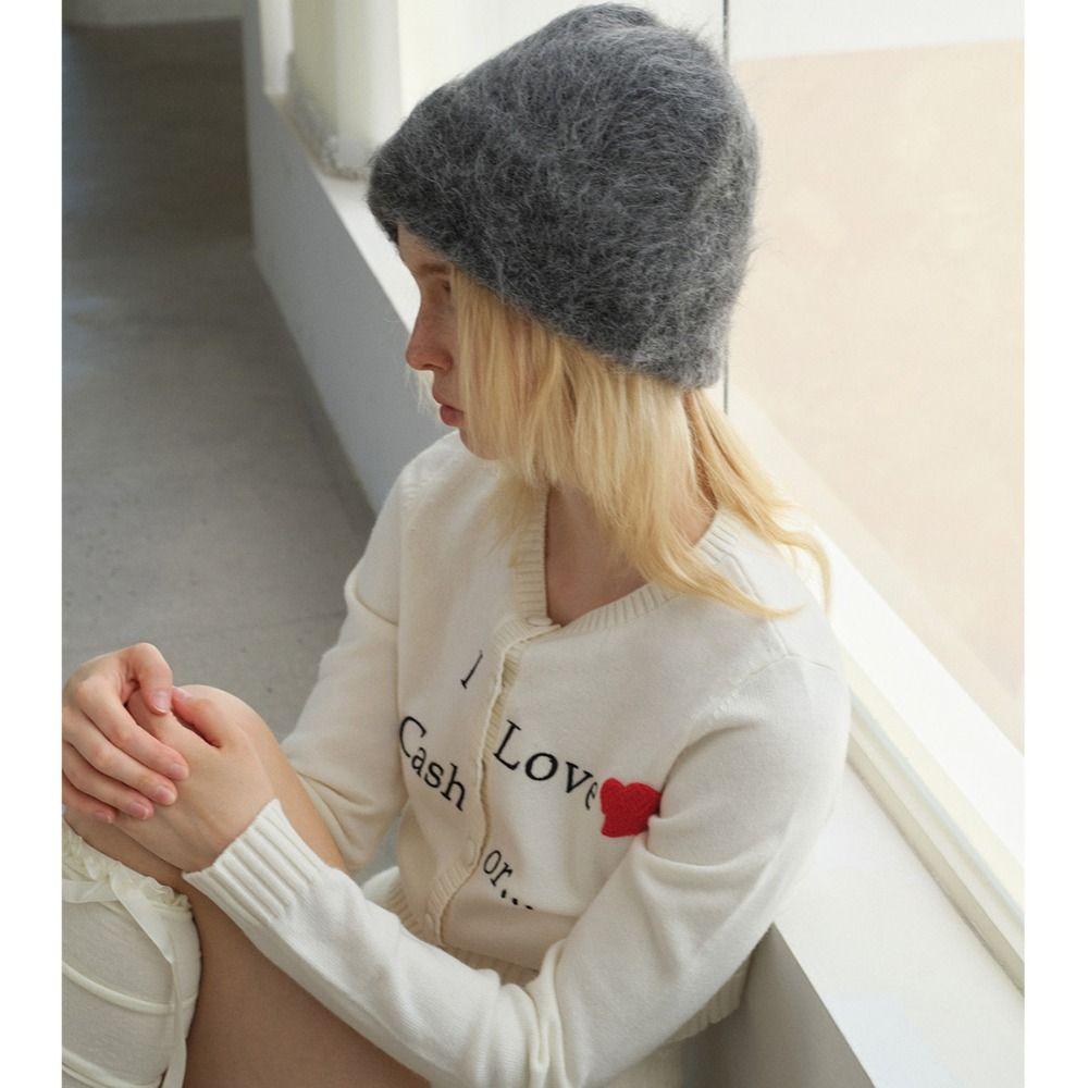 Winter Warm Alpaca Wool Beanies Cold-proof Plush Bonnet Fashion Keep Warm Caps Women Accessories