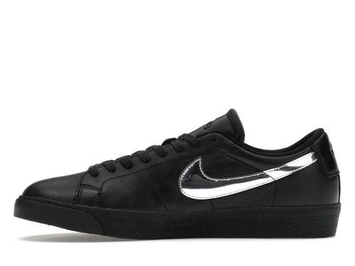 Nike Dancer Skateboards X Zoom Blazer SB Low Black Metallic Silver - HJ6703-001