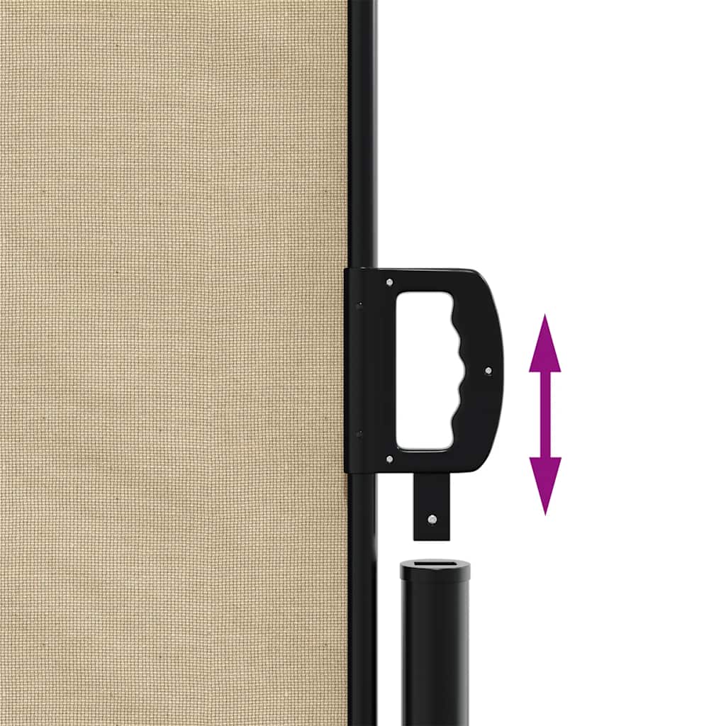 Retractable Side Awning Beige 160 x 300 cm