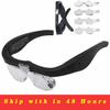 Увеличительные очки Magnifier1.5x 2.5x 3.5x 5.0x Usb перезаряжаемые со светодиодной подсветкой для чтения ювелиров часовщиков ремонт носить