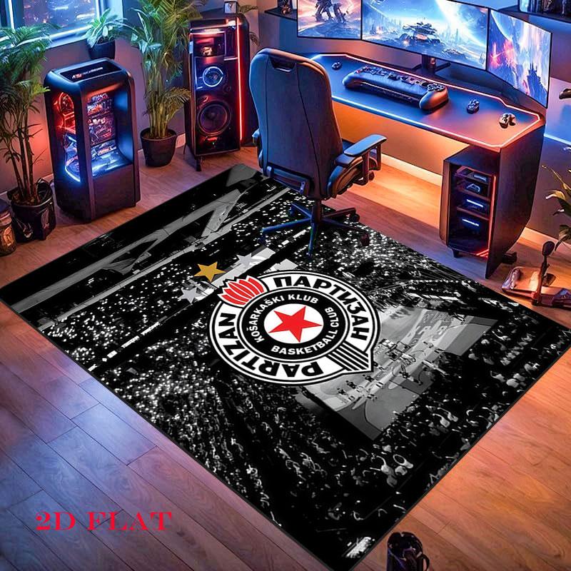 Partizan logo Carpet Rug for Living Room Bedroom Home Sofa Decoration,Kids play Nonslip Floor Mat
