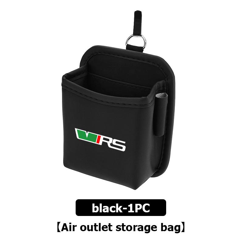 AAABS1 Car Air Outlet Storage Box Hanging Phone Lipstick Lighter Organizer Bag Holder For Skoda Octavia A5 A7 RS Fabia Superb Rapid